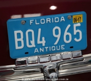 Historisches Florida Autokennzeichen gesehen auf der Spruce Creek Autoschau im May 2015 IMG_0248