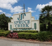 Spruce Creek Fly In Community in Florida im Gelände. Views of Spruce Creek Airpark.