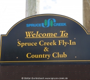 Spruce Creek Fly In Community in Florida im Gelände. Views of Spruce Creek Airpark.