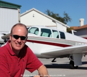 Stefan Buntenbach with Mooney M20F N6377Q in Spruce Creek, Florida. Mooney M20 IMG_6849fl2010