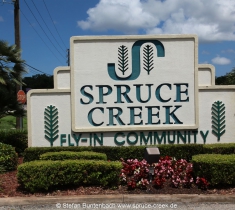 Spruce Creek Fly In Community in Florida im Gelände. Views of Spruce Creek Airpark.