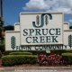 Spruce Creek Fly In Community in Florida im Gelände. Views of Spruce Creek Airpark.