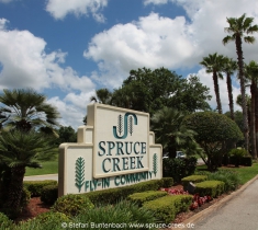 Spruce Creek Fly In Community in Florida im Gelände. Views of Spruce Creek Airpark.