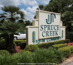 Spruce Creek Fly In Community in Florida im Gelände. Views of Spruce Creek Airpark.