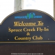 Spruce Creek Fly In Community in Florida im Gelände. Views of Spruce Creek Airpark.