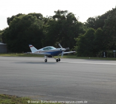 Spruce Creek Fly In Community in Florida im Gelände. Views of Spruce Creek Airpark.