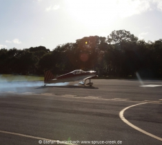 Spruce Creek Fly In Community in Florida im Gelände. Views of Spruce Creek Airpark.