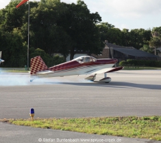 Spruce Creek Fly In Community in Florida im Gelände. Views of Spruce Creek Airpark.