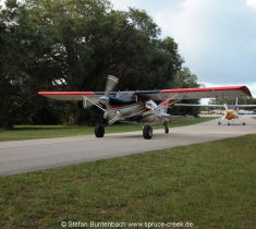 Spruce Creek Fly In Community in Florida im Gelände. Views of Spruce Creek Airpark.