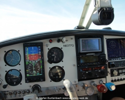 Mooney M20F N3677Q Cockpit with Aspen 1000 Pro PFD and JPI EDM 930 Engine Monitor