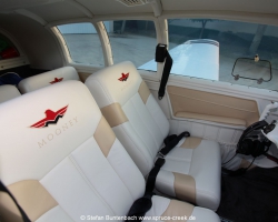 Mooney M20F N6377Q new Interior - made and installed by Enriques Aircraft Upholstery and Interiors in Williston / Florida