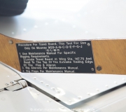 Mooney Travel Board. Tool for rigging the flight controls of Mooney Aircraft. --- Mooney M20F IMG_1057