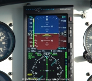 147 KTS True Airspeed (TAS) in 11500 feet displayed on the Aspen 1000 Pro PFD shwos that the Mooney M20 F N6377Q is a good airplane for long distance travel. --- Mooney M20F IMG_1101