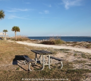 Picknick-Platz am Ponce Inlet in Florida