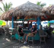 Karibisches Flair im Sharky's Restaurant in Venice in Florida am Strand.