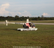 Boatpix-Hubschrauber, gesehen am Flughafen in Venice, Florida.